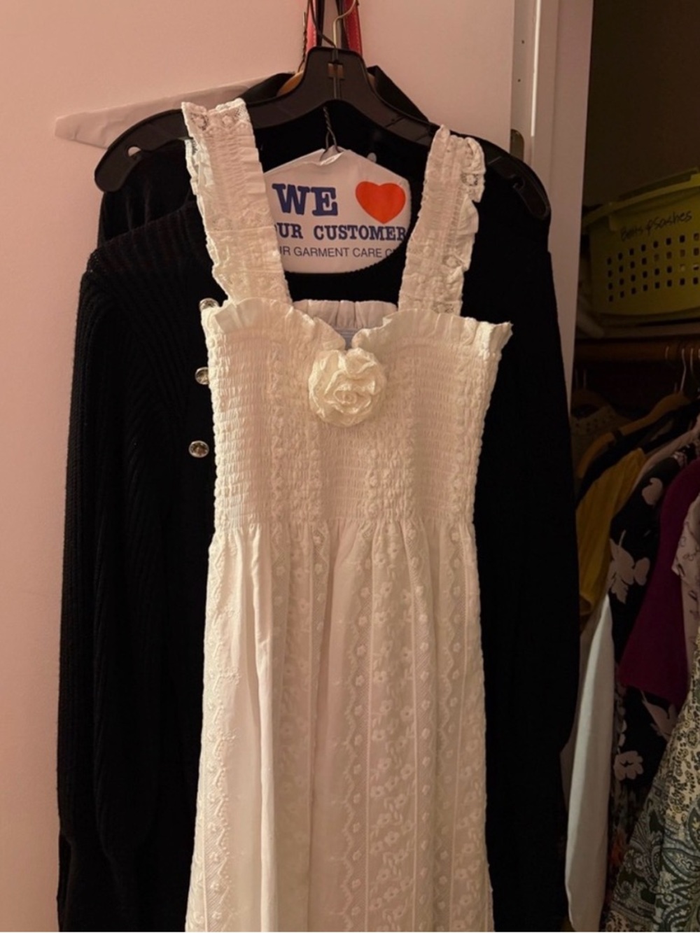Hill House The Rosetta Nap Dress in White Broderie Voile - Picture 2 of 8